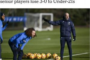 实锤TA：切尔西一线队0-3惨败于U21队，马雷斯卡取消球队休假